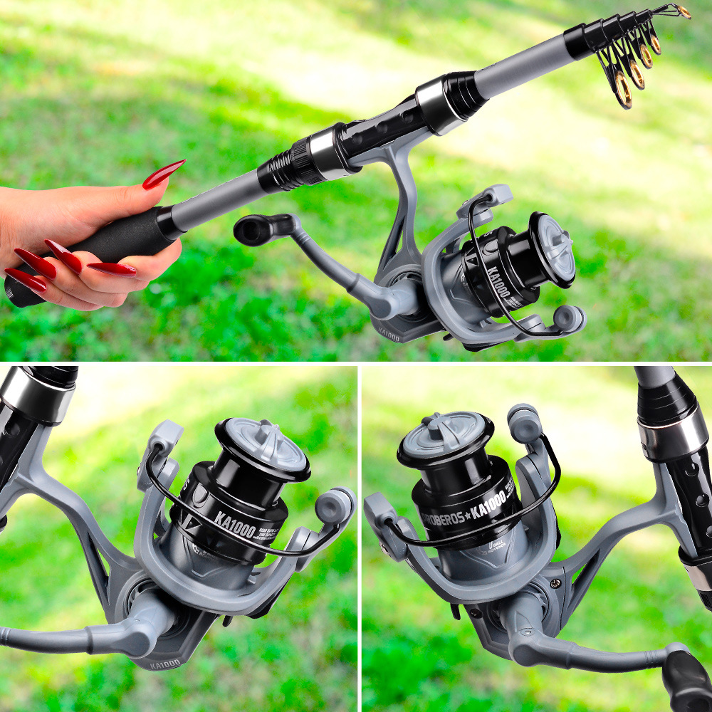 Portable Telescopic Fishing Ro - đánh giá và giá Freshwater Line